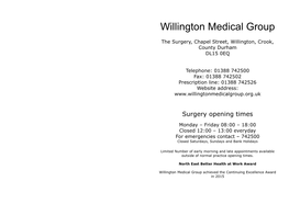 Willington Medical Group