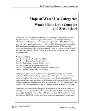 Maps of Water Use Categories