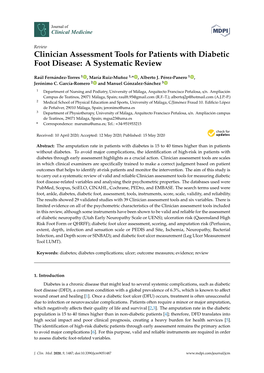 Clinician Assessment Tools for Patients with Diabetic Foot Disease: a Systematic Review