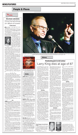 Music Larry King Dies at Age of 87