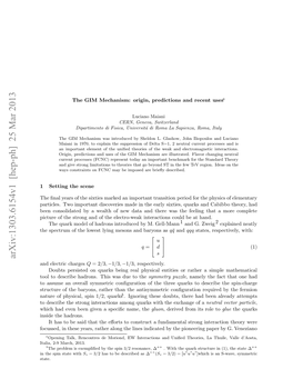 The GIM Mechanism: Origin, Predictions and Recent Uses