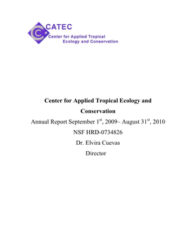 CATEC Annual Report 2009-2010