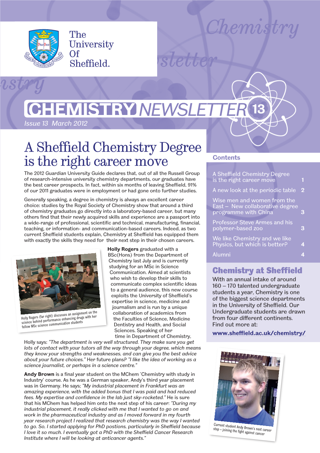 Chemistry Newsletter Chemistry