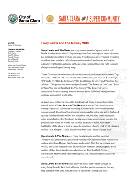 Huey Lewis and the News / 2016