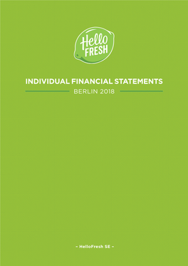Individual Financial Statements Berlin 2018