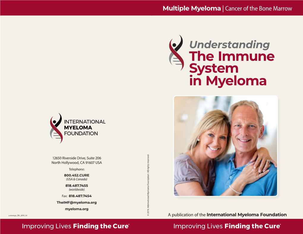 The Immune System in Myeloma