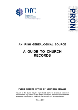 PRONI's Guide to Church Records