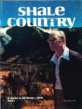 Shale Country. V 12, December, 1975