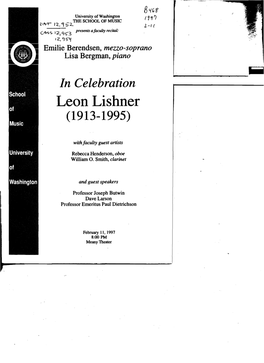 Leon Lishner (1913-1995)