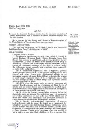 Public Law 106-172 106Th Congress An