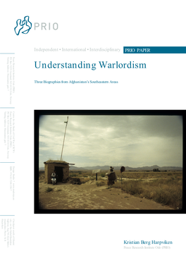 Understanding Warlordism S Understanding Warlordism G H S