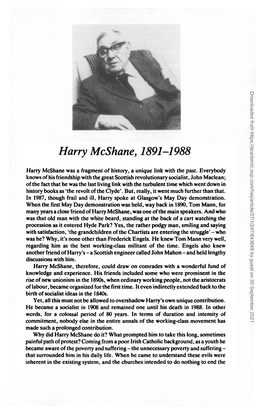 Harry Mcshane, 1891-1 988