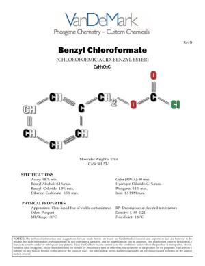 Benzyl Chloroformate (CHLOROFORMIC ACID, BENZYL ESTER)