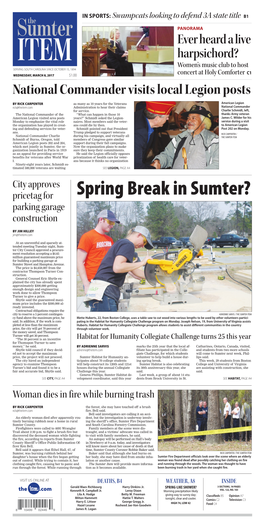 Spring Break in Sumter? Parking Garage Construction