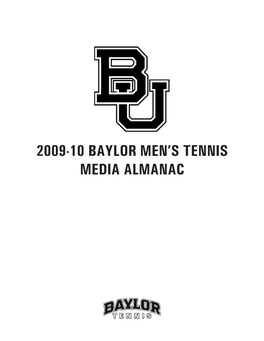 2009-10 Baylor Men's Tennis Media Almanac