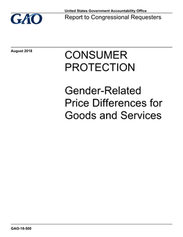 Gender-Related Price Difference for Goods and Services