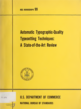 Automatic Typographic-Quality Typesetting Techniques: a State-Of-The-Art Review
