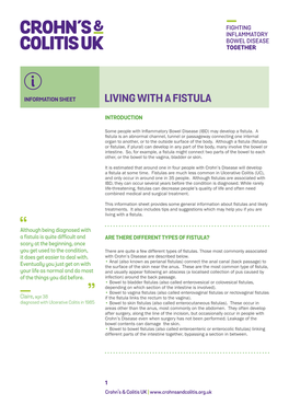 Living with a Fistula