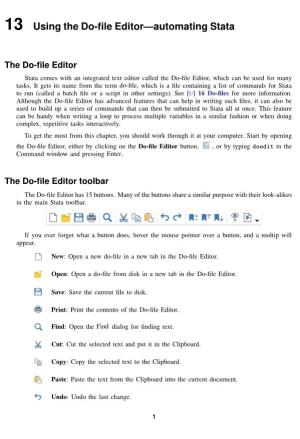 13 Using the Do-File Editor—Automating Stata