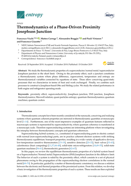 Thermodynamics of a Phase-Driven Proximity Josephson Junction