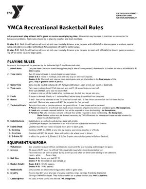 YMCA Recreational Basketball Rules