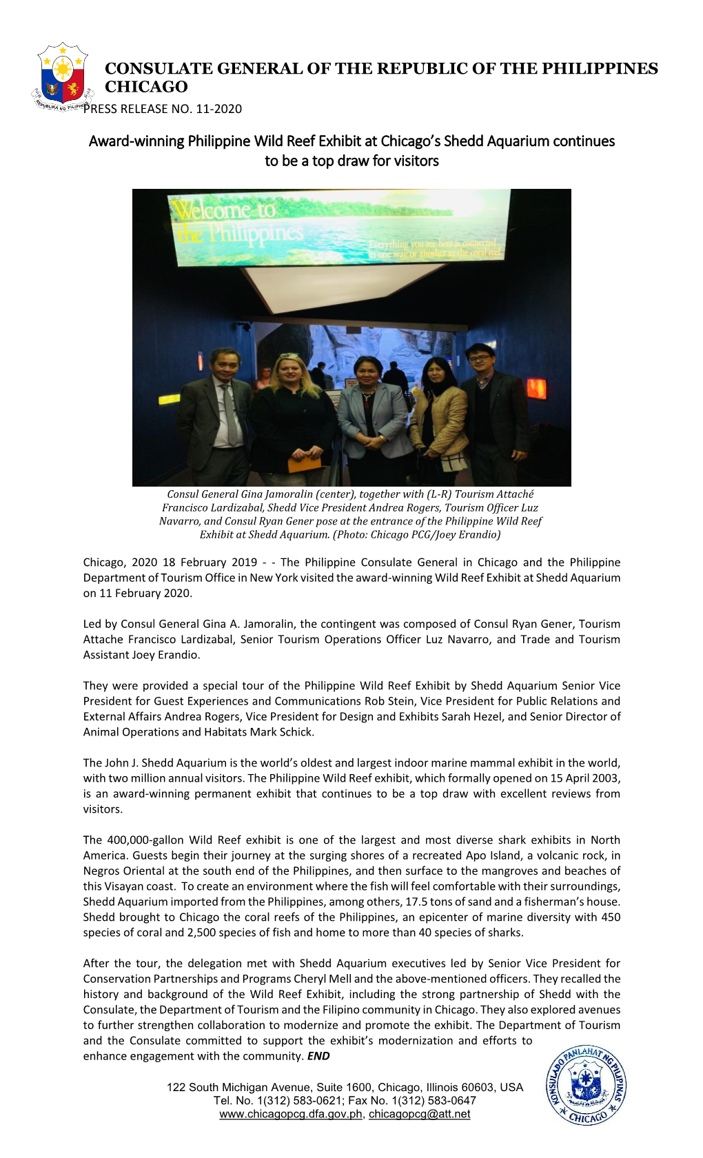 Award-Winning Philippine Wild Reef Exhibit at Chicago's Shedd Aquarium