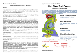 Hutt River Trail Events