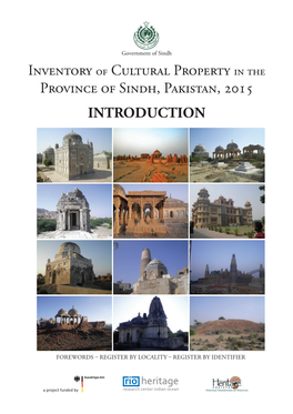 [Introduction] Inventory of Cultural Property in the Province of Sindh.Indb
