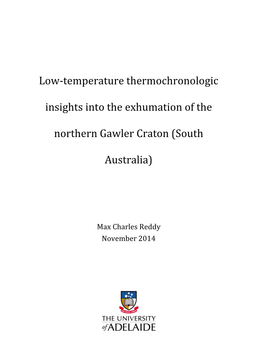 Low-Temperature Thermochronologic