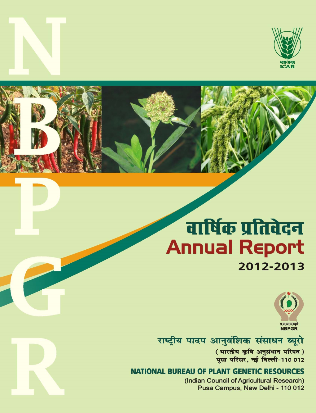 NBPGR Okf"Kzd Izfrosnu ANNUAL REPORT 2012-2013