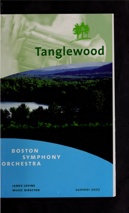 Boston Symphony Orchestra Concert Programs, Summer, 2007, Tanglewood