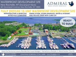 Fully Entitled 10-Unit Waterfront Development Site