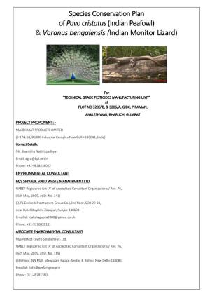 Conservation Plan of Pavo Cristatus (Indian Peafowl)