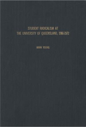 A Historical Portrait of the New Student Left at the University of Queensland