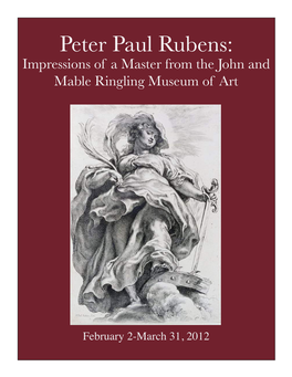 Peter Paul Rubens: Impressions of a Master from the John and Mable Ringling Museum of Art