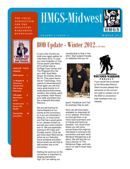 Winter 2012 Newsletter