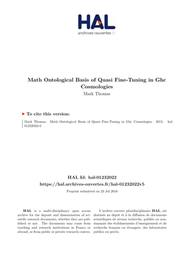 Math Ontological Basis of Quas