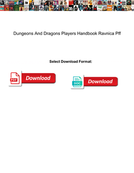 Dungeons and Dragons Players Handbook Ravnica Pff