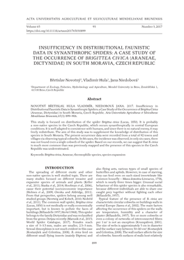 Insufficiency in Distributional Faunistic
