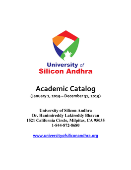 Academic Catalog 2019