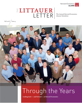 Littauer the Annual Harvard Economics Letter Alumni Newsletter