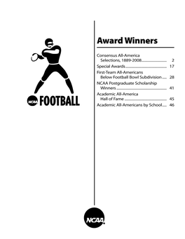 NCAA Division I Football Awards (Award Winners)
