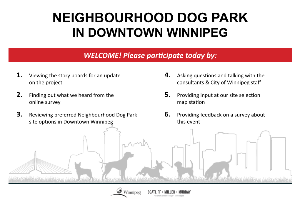 Neighbourhood Dog Park in Downtown Winnipeg