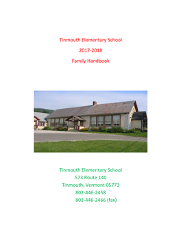 Tinmouth Elementary School Mission Statement