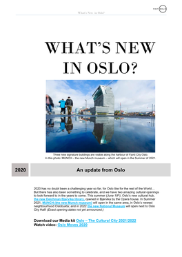 What's New in Oslo?