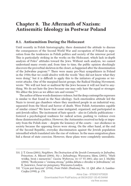 Chapter 8. the Aftermath of Nazism: Antisemitic Ideology in Postwar Poland