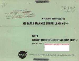 An Early Manned Lunar Landing Q
