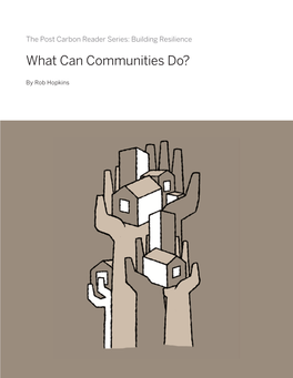 What Can Communities Do?