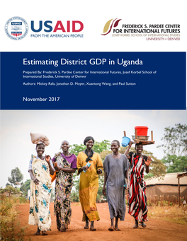 Estimating District GDP in Uganda
