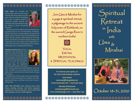 View Or Download Our India Retreat Brochure